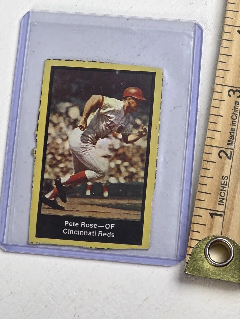 1969 Nabisco Team Flakes Pete Rose Hand Cut VG RARE GRAIL